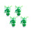 4PCS Realistic Plant Fishtanks Decoration Artificial-Green 1