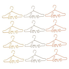 12pcs Metal Doll Clothes Hangers Mini Doll Hangers for Closet Organization and Clothing Care