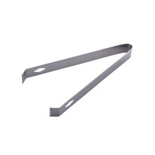 Stainless Steel Ice Tongs with Secure Grip Teeth for Bar Kitchen Wine Buffet Dishwasher Safe