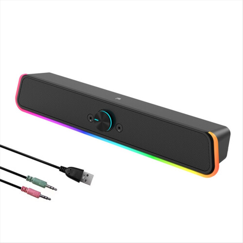Computer Desktop Speaker High-Quality Wired High Volume Microphone Mob