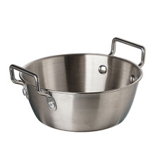 Set of 4 Large Capacity Bowls with Double Ear High-silver XL