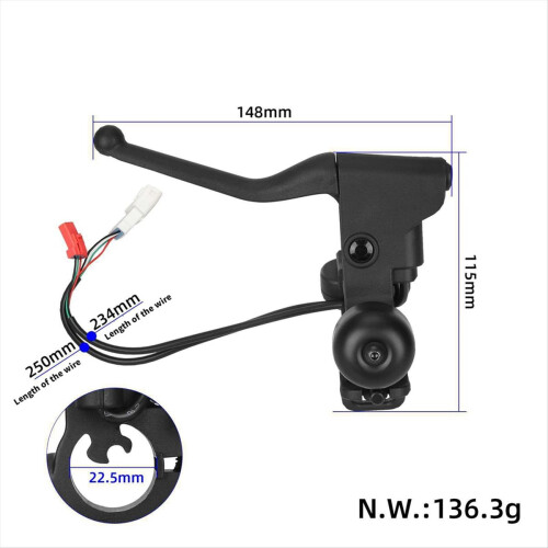 Handle Brake Lever for Elite Electric Scooter with Turn Light Button a 2