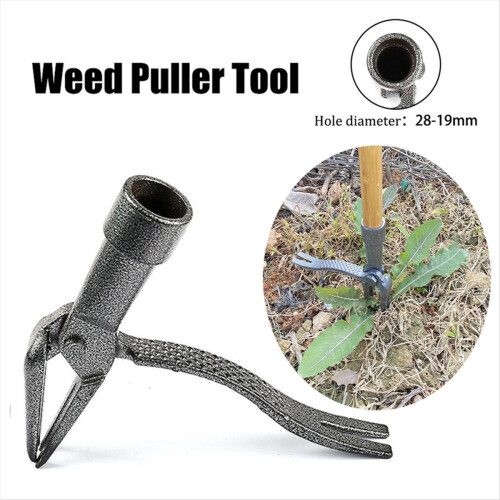 Stand Up Weed Puller Tool with Screw Holes Portable Weeding Head Repla 2