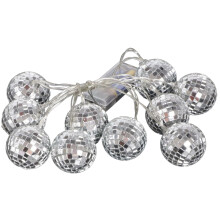 Fiesta en un paquete: Guirnalda de mini bolas de discoteca, adornos navideños para tus ocasiones especiales, ¡Aporta un toque de glamour disco a