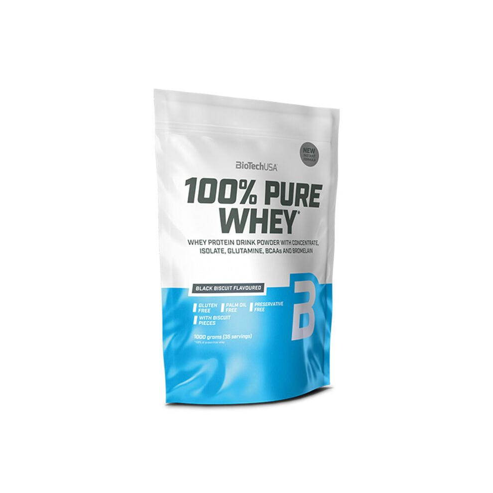 Biotechusa Black 100% Pure Whey, Biscuit - 1000G - Image 2
