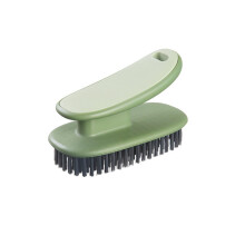 Shoe Cleaning Brush with Soft Bristles for Sneakers, Boots and Laundry, 12x2cm Gray