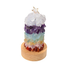 Albero dei chakra in cristallo curativo, decorazione per la casa Feng Shui con vibrazioni positive, regali artigianali, miglioratore di ambiente