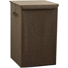 Panier à linge avec couvercle, rangement multifonctionnel pour vêtements, jouets et serviettes, montage facile, convient pour la salle de bain, les