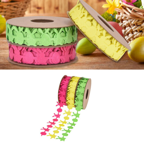 Easters Ribbon Easters Eggs Bunnies Rabbit Carrot-rose red 2