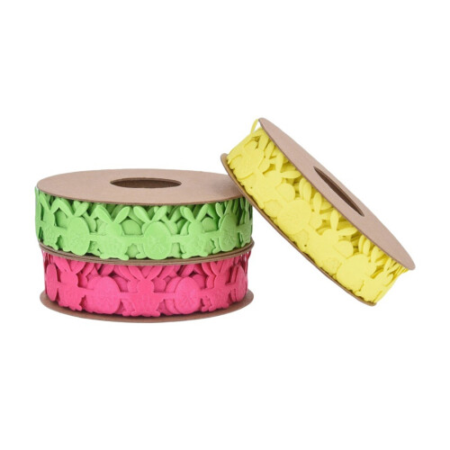 Easters Ribbon Easters Eggs Bunnies Rabbit Carrot-rose red 1
