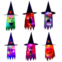Varázslatos boszorkánykalap-megvilágítás, újrafelhasználható oxfordi szövet anyag, kültéri halloweeni dekoráció, alkalmas partikra és
