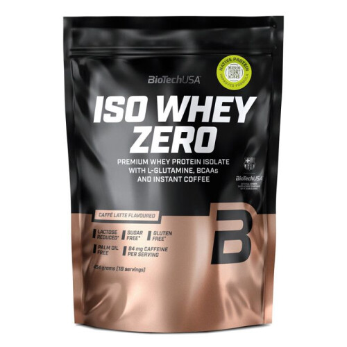 Whey isolate BioTech USA - Iso Whey Zero - Caffe Latte 454g