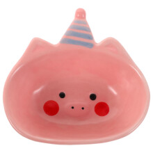 Cute Pig Ceramic Sauce Dish Mini Condiment Bowl for Dipping, Dressings and Party Tableware