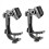 2PCS Adjustable Mic Clip on Drum Rim Shockproof Mount Microphone Clamp 2