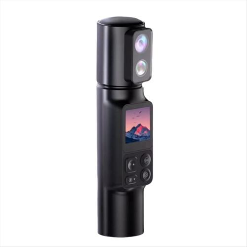 Portable Handheld 6K Action Camera EIS 5X Zoom 350 Rotatable Dual Len