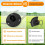 Cordless Lawnmower Replacement Blade Plate for Item 9822, 14702, with 5
