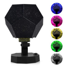 Planetariumprojector, Galaxy-nachtlampje met verwisselbare sterrenstelselschijven en projector met dubbele modus voor eindeloos astronomisch plezier.