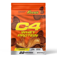Cellucor C4 Whey Protein Powder, Reese's Peanut Butter & Chocolate, 25g Protein, Low Sugar, Post-Workout Recovery, 22 Servings