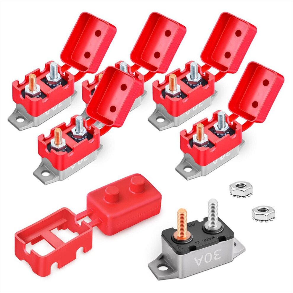 30Amp Automatic Reset Circuit Breaker 12V-24V Dc For Automotive Marine 4852827098489