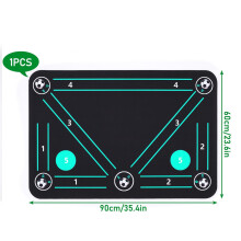 Football Kick Trainer, Soccer Footwork Training Mat, Posture Assistance Non-Slip Football Footstep Trainer Mat