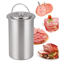 Machine à Jambon à Pression, Presse à Viande en Acier Inoxydable pour Faire de la Charcuterie Maison avec Thermomètre