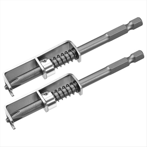 2 Pcs Spring-Loaded Screw Holder Bit, Anti-Drop Screwdriver Single-Han 1