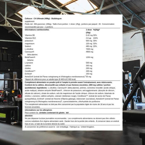 {Aisle K} Cellucor | C4 Ultimate- Bubblegum | 1 x 508g 2