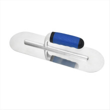 Stainless Steel Plastic Handle Round Concrete Finishing Trowel Tool Ha