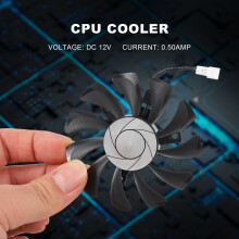 HA8010H12F-Z 75MM 2Pin GTX1050Ti GPU KüHler DUAL LüFter für MSI Geforce GTX 1050Ti GTX-1050-Ti-4GT-OC (1 StüCk)