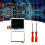 For NDSL LCD Touch Screen+Down Screen Kit with Screwdriver for NDSL Game Console Replacement Screen Kit 6