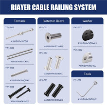 50 Pack 30 Graden Roestvrijstalen Hoek Afgeschuinde , 1/4 Inch/6,6 mm 30 Graden voor Kabelrailset