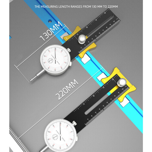 Table Saw Dial Gauge Corrector Aluminum Alloy for Blade Parallelism Co 2