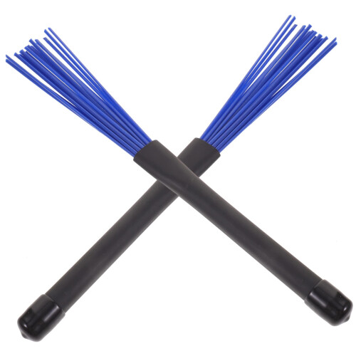 Drum Brushes Nylon Retractable Jazz Snare Drum Sticks with Durable Plastic Handle
