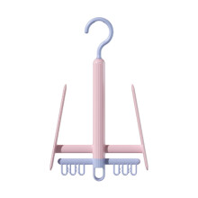 Sneaker Drying Rack 360 Rotating Shoe Hanger with Hook for Bathroom Bedroom Balcony, Pink