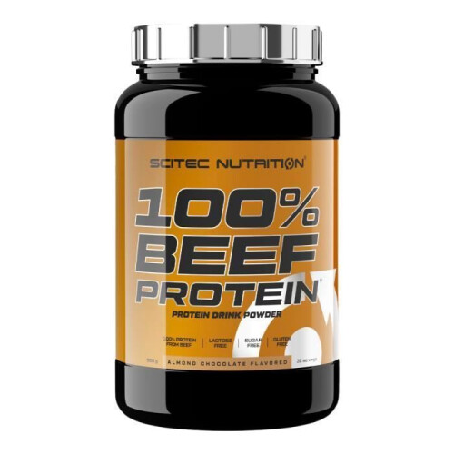 100% Beef Protein, Almond Chocolate - 900 Grams
