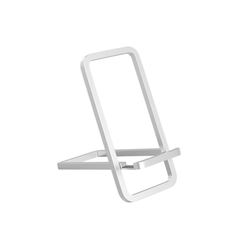 Mobile Phone Stand Desktop Lazy Holder Bedside Foldable Multi-Function Support For 4-8Inch Smartphone Silver 6133443861823