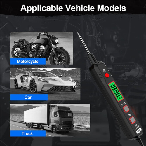 Car Voltage Detector Pen DC 100V Electrical Line Tester NCV Circuit Fa 2