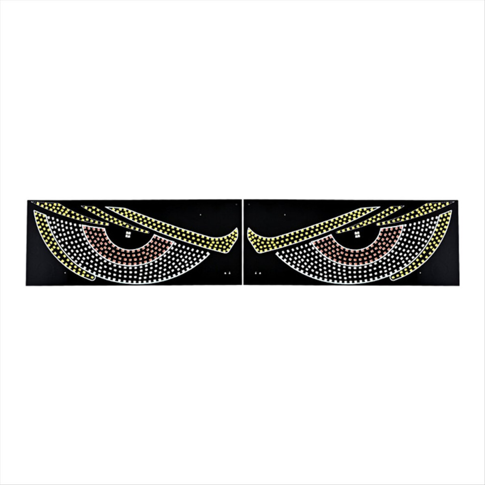 1 Pair Led Car Dynamic Devil Eye Sticker Usb Eyes Warning Lamp W Light 4853197641947