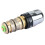 Brass Thermostatic Valve Temperature Control Ceramic for Solar Water H 6