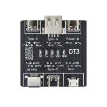 USB Data Cable -Off Detection Board for Micro-Type Type-C Port DT3 USB Cable Tester Fast Detection Light Weight