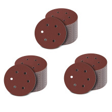 Tarcza Szlifierska 150 mm, 6-Calowe PodkłAdki Szlifierskie z Haczykami i PęTelkami, 300 Szt. Zestaw Papieru śCiernego RóżNe Ziarna do Losowej