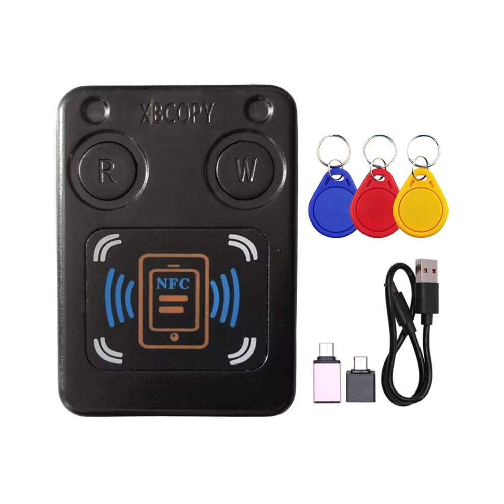 Nfc Rfid Smart Chip Card Reader Copier+3Xcuid Keychain Ic 13.56Mhz Id 125Khz 250Khz 375Khz Rfid Token Clone Duplicator 6133266972065