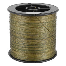 500M 30LB 0,26 mm Ligne de peche forte PE tresses 4 Orientations (vert)