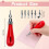 4Pcs Rubber Block Stamp Carving with Cutter Tools for Printmaking, Pri 5