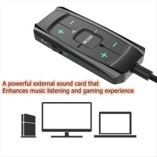 External Sound Card 7.1 Channel 3D Audio Adapter 3.5mm Gaming Headsets