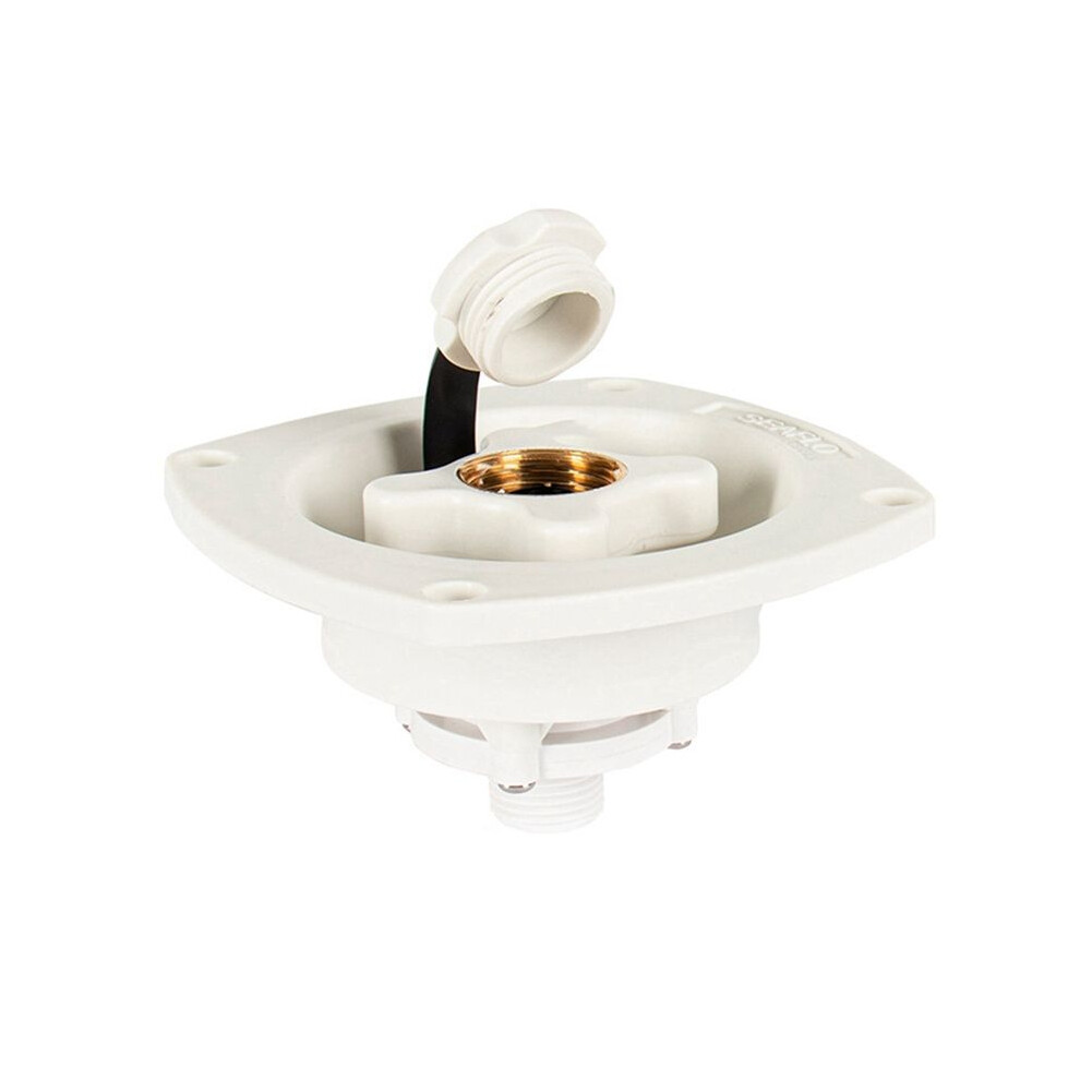 Rv Wall Mount Filler Regulator Impact Pressure Regulated Water Entry For Rvs Trailer Campers Boat Accessories White 6133381011441