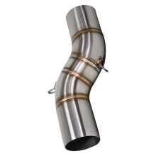 Motorcycle Exhaust Modify Middle Link Pipe 51mm Interface Connect Muffler for Benelli TRK 502X TRK502X