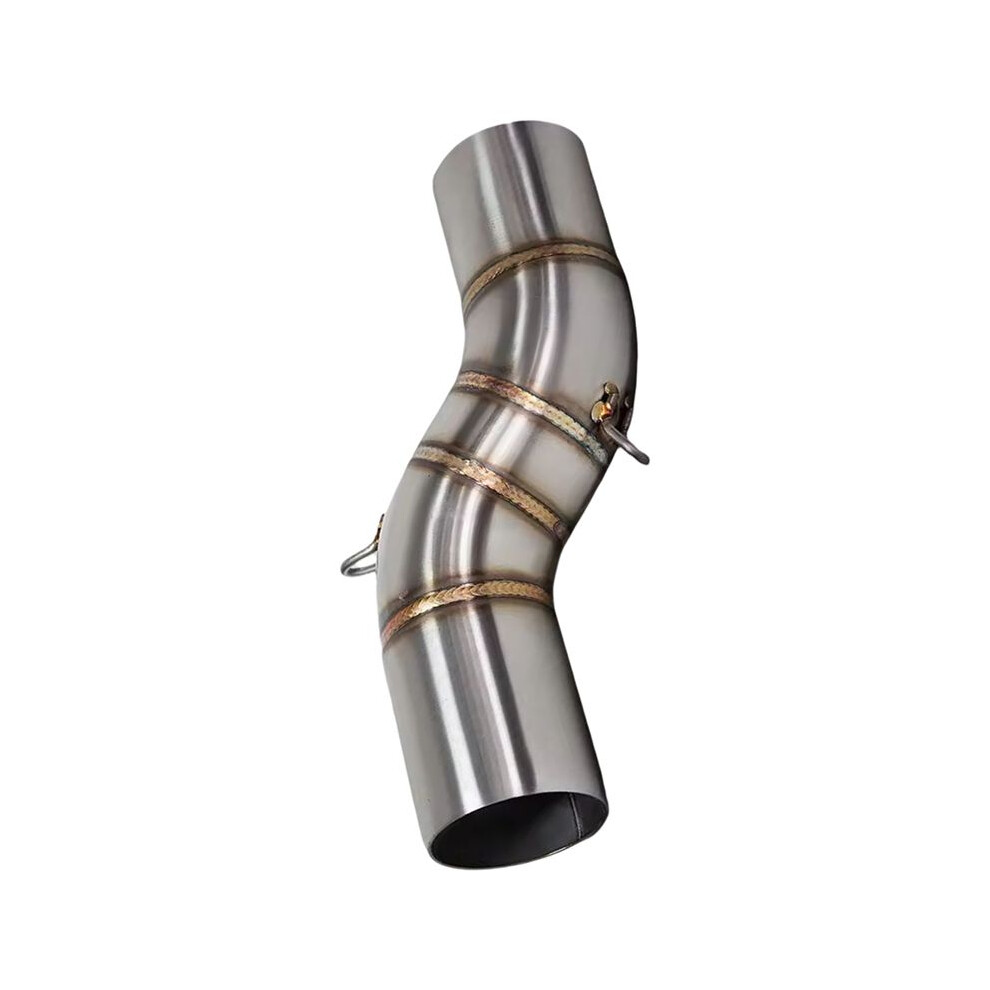 Motorcycle Exhaust Modify Middle Link Pipe 51Mm Interface Connect Muffler For Benelli Trk 502X Trk502x Silver 6131186936488