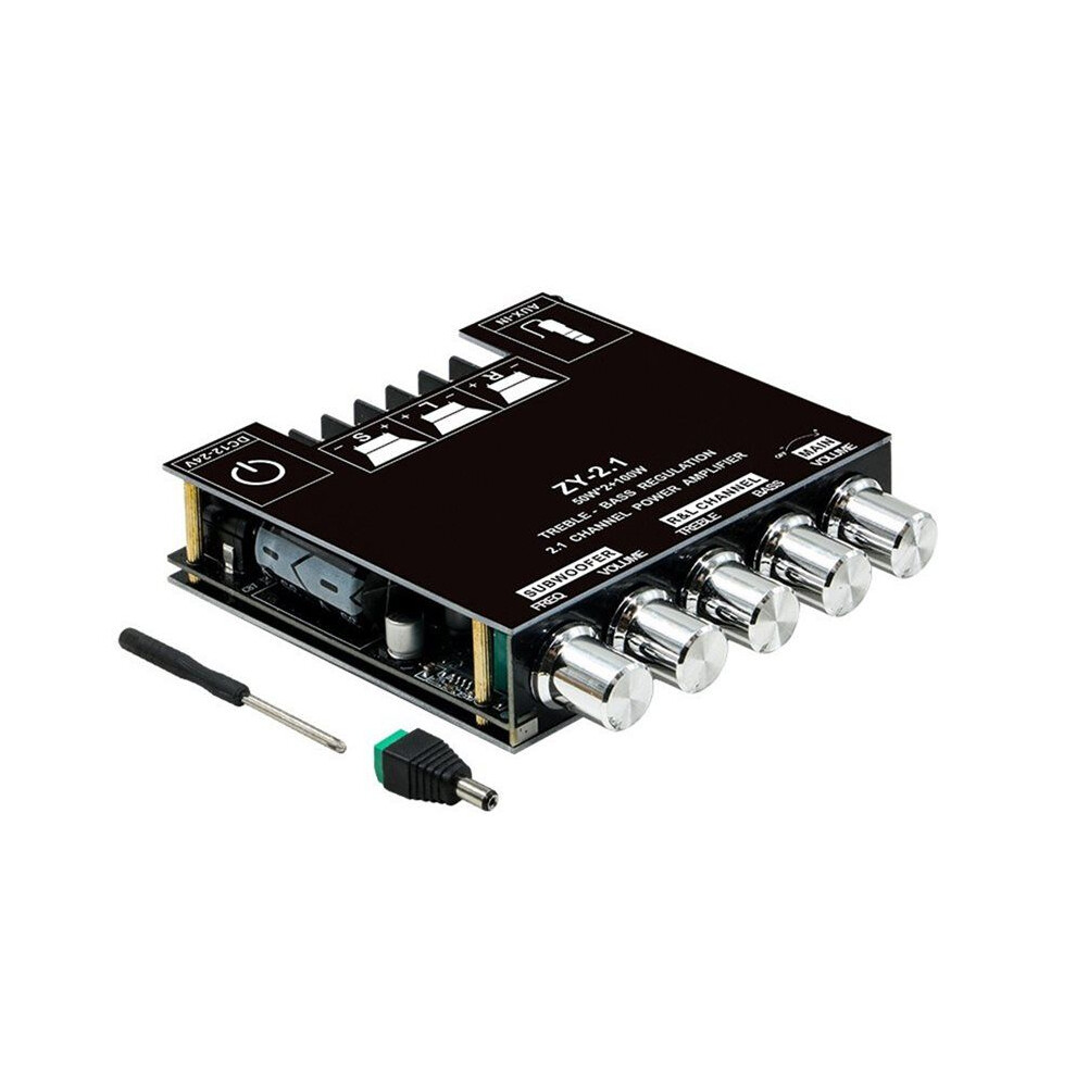Ld-2.1 Bluetooth 5.0 Sound Amplifier Wireless Subwoofer Amplifier Board 2X50w+100W 2.1 Channel Audio Speaker Module 6132924301582