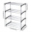 Stackable Small Shoe Rack, Entryway, Hallway and Closet Space Saving Storage and Organization (4-Tier, Black) 2